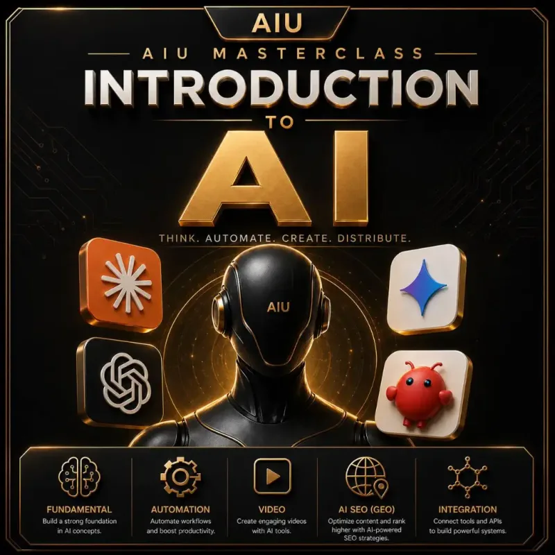 Sampul AIU Masterclass: Introduction to AI